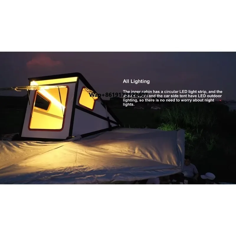 Roof Top Tent Hard Shell 2 Person - Yeni 2 Kişilik Otomatik Katlanır Tavan