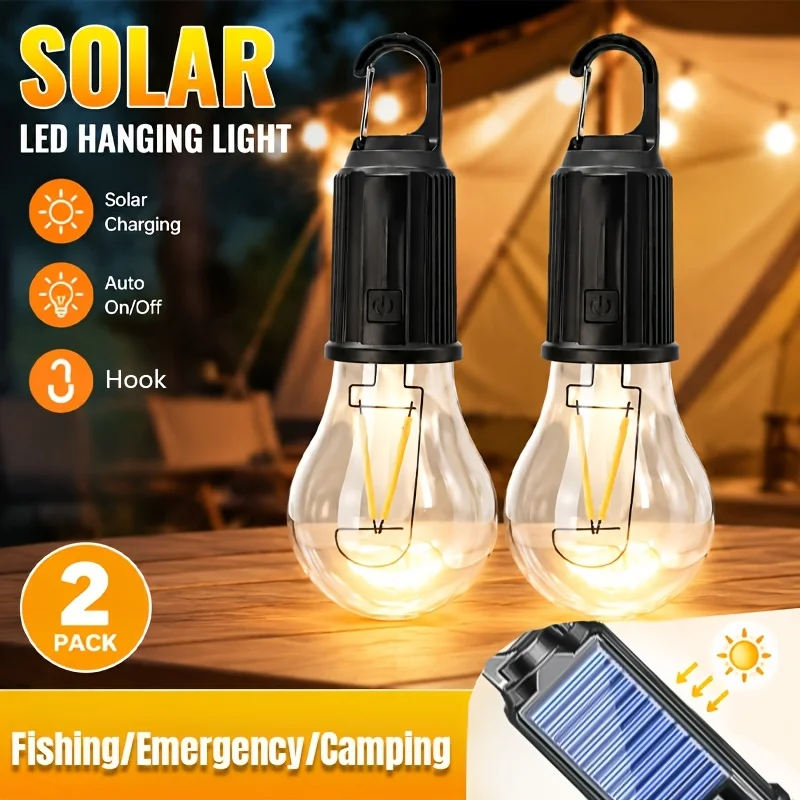 Camping Shower Tent Portable - Güneş Enerjili LED Kamp Lambaları Tip-C