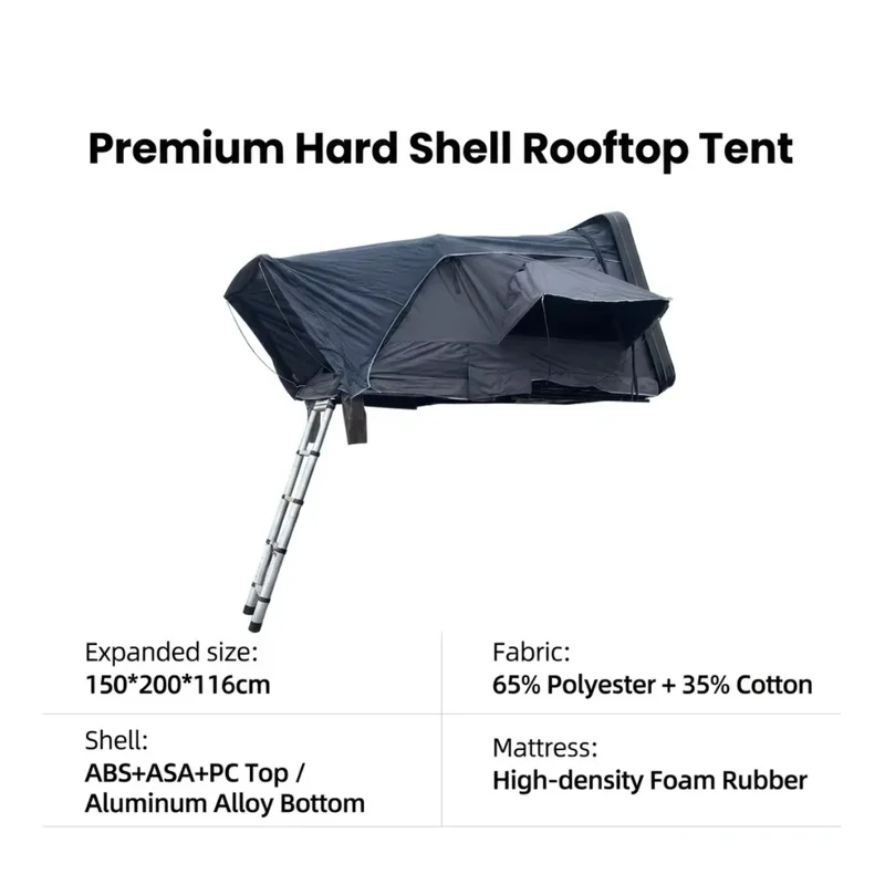 Roof Top Tent Ladder Telescopic - Yüksek Kaliteli, Çatıya Monte Edilebilen, Su