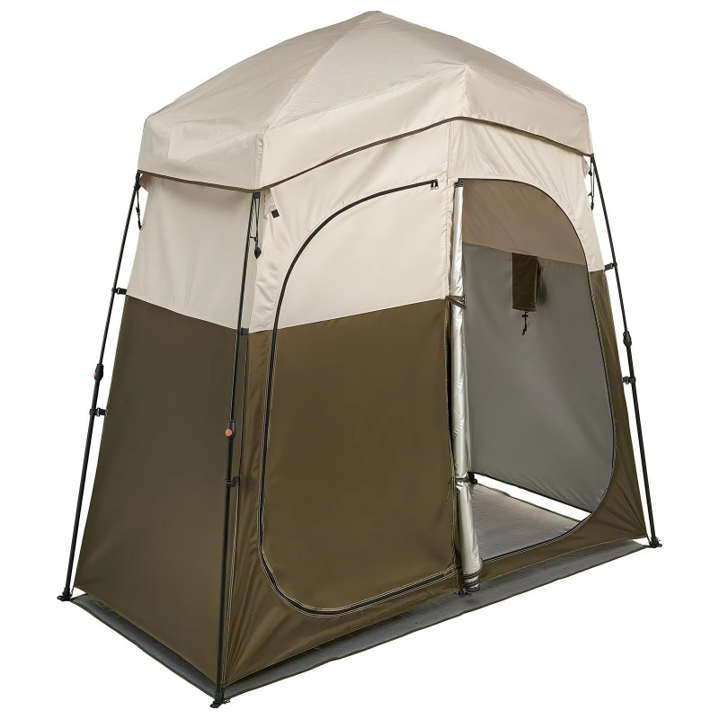 Camping Shower Tent Portable - Taşınabilir 2 Bölmeli Kamp Duş Çadırı,
