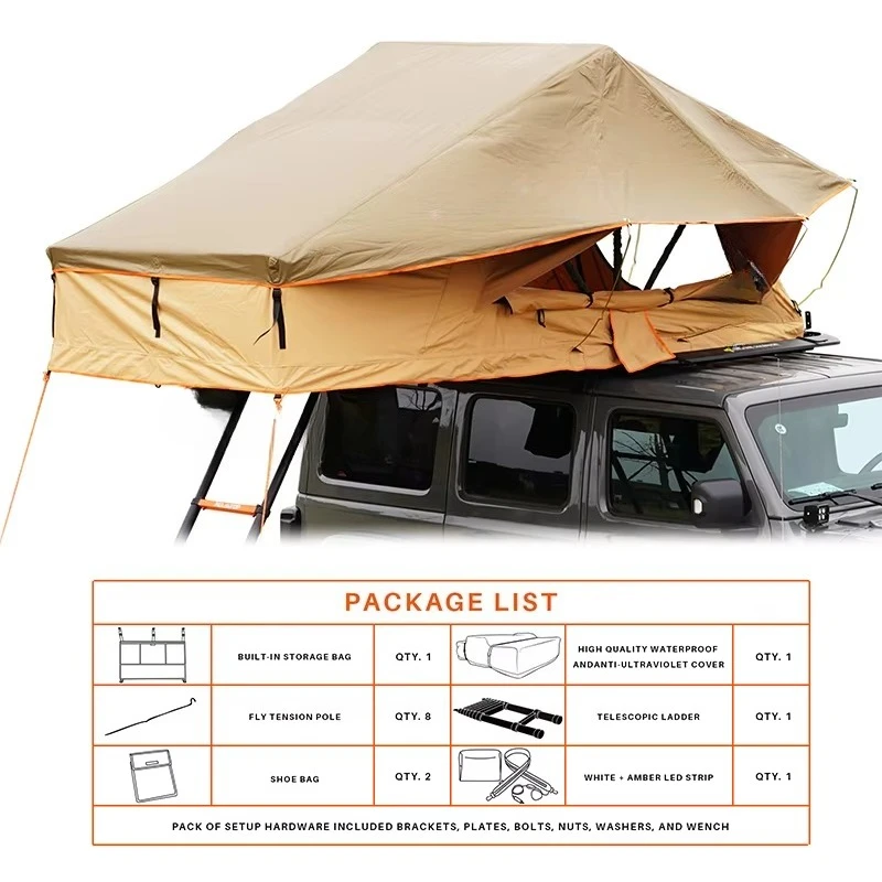 Roof Top Tent Soft Shell 3 Person - 2-3 Kişilik Şişme Yumuşak Kabuklu Tavan