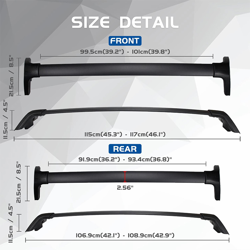 Portbagaj Crossbar Fit için 20 - Roof Rack Crossbar Aluminum incelemesi ve fiyatı